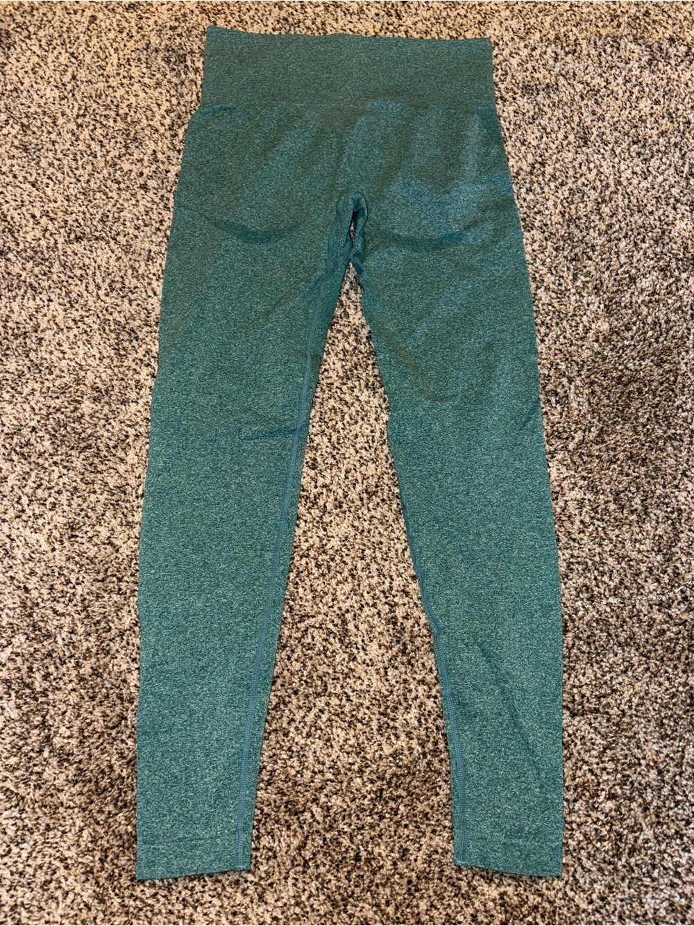 Amazon Women's High-Waist Leggings in Teal Green